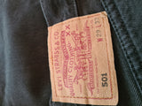 Vintage Levis Jeans 501 Schwarz W29 L32