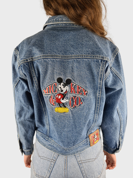 Vintage Disney Jeansjacke Mickey & Co. XS