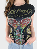 Y2K Ed Hardy Shirt Front- Und Backprint M