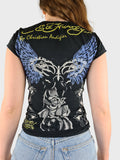 Y2K Ed Hardy Shirt Front- Und Backprint M