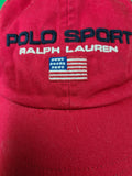 Vintage Ralph Lauren Cap Polo Sport Rot Unisize