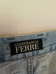 Y2k Gianfranco Ferre Jeans Stickerei auf Hosentasche W31 L34