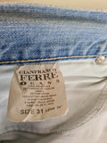 Y2k Gianfranco Ferre Jeans Stickerei auf Hosentasche W31 L34