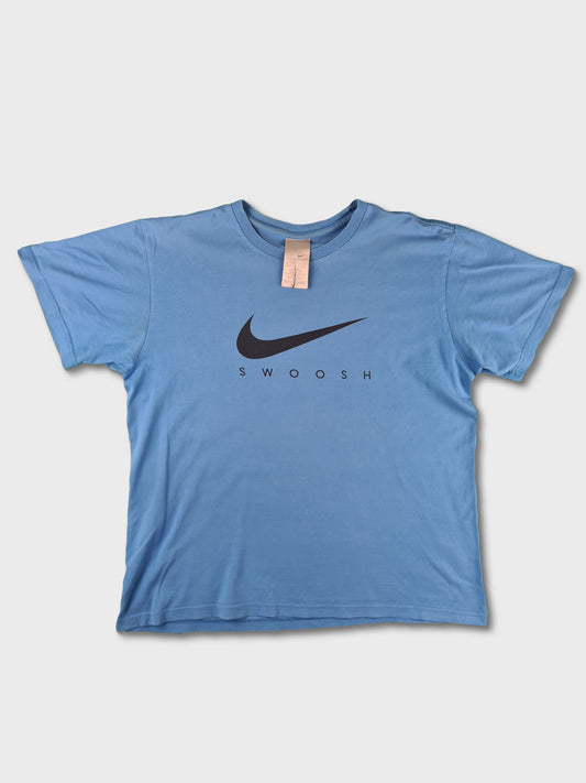 Modernes Nike Shirt Swoosh Blau L