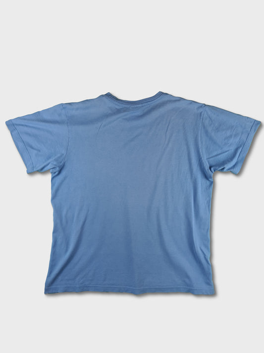 Modernes Nike Shirt Swoosh Blau L