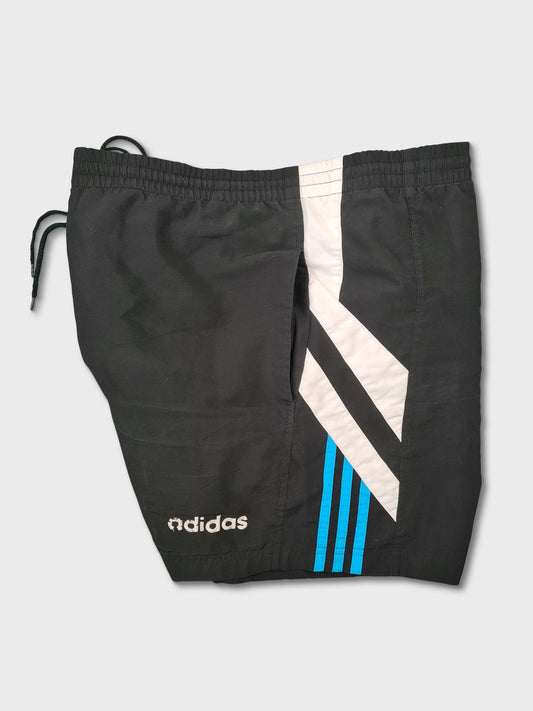 Vintage Adidas Shorts Schwarz Blau XL