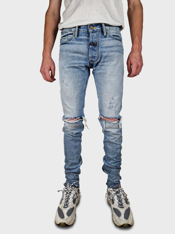 Moderne Fear Of God Jeans Sixth Collection Skinny Destroyed FOG Riri Zipper (30) M