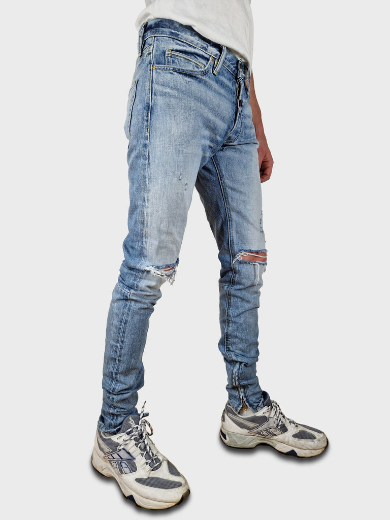 Moderne Fear Of God Jeans Sixth Collection Skinny Destroyed FOG