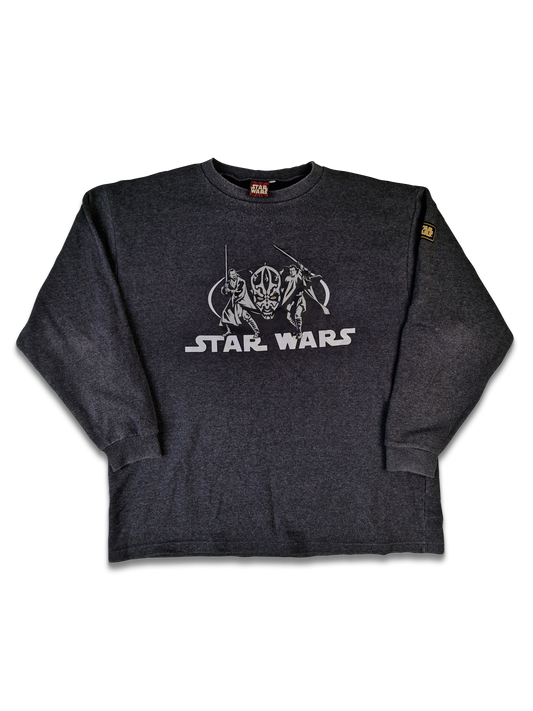 Y2K Star Wars Sweater Episode I – The Phantom Menace Grau XL