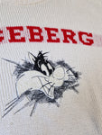 Rare! Vintage Iceberg Strickpullover Sylvester Looney Tunes S-M