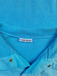Vintage Head Sweater Halbe Knopfleiste Golf Blau M-L