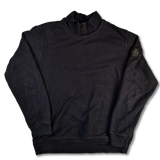 Moderner Stone Island Sweater Mit Stehkragen Schwarz XL