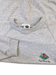 Vintage Royal Sports Club Sweater 80s Bestickt Grau L