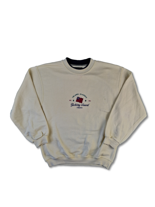 Vintage Island Classic Sweater Yachting Crewneck Hellgelb M