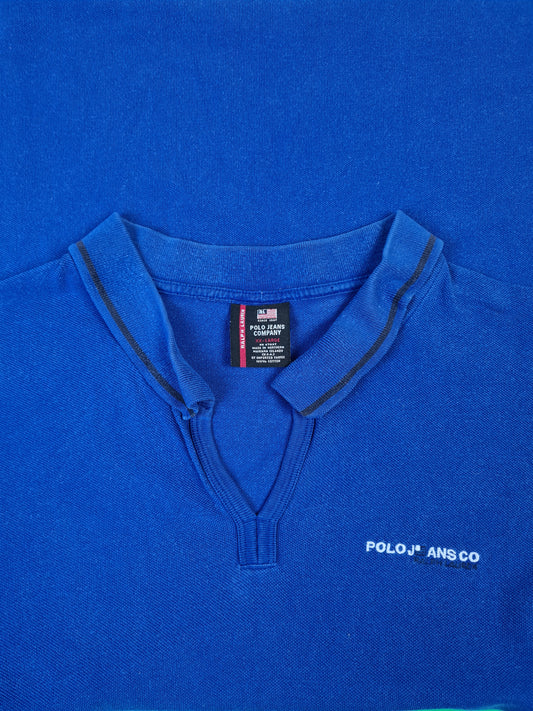 Vintage Ralph Lauren PoloShirt Polo Jeans Blau XXL