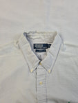 Vintage Ralph Lauren Businesshemd Blake Two Ply Cotton Made In Hong Kong Hellblau XXL