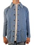 Moderne Blue Willis Jacke Denim Look Gesteppt L