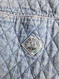 Moderne Blue Willis Jacke Denim Look Gesteppt L