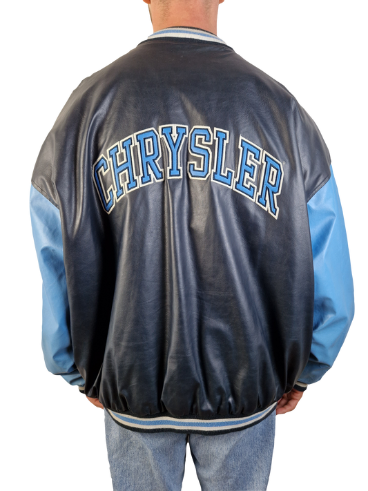 Vintage Chrysler Collegejacke Used Look XXL