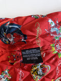 Y2K Ed Hardy X Avirex Collegejacke Leder XL