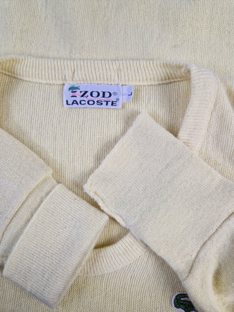 Rare! Vintage IZod Lacoste Strickpulli Helles Gelb L