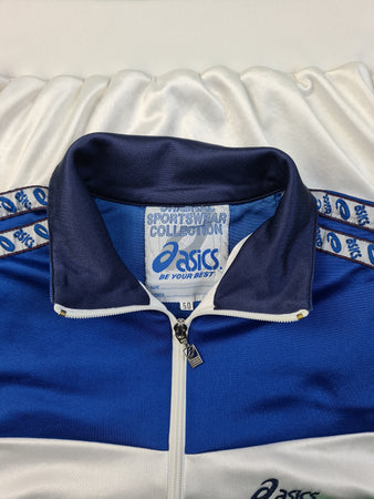 Vintage Asics Sportjacke Logostreifen (50) S-M