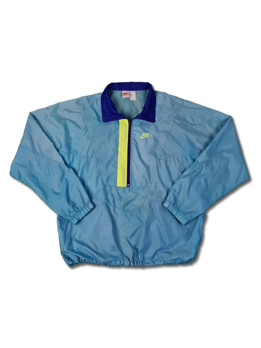 Vintage Nike Windbreaker Halfzip Hellblau L