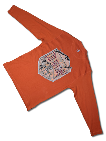 Y2K Cut The Crap Sweater Deadstock Power Of Wisdom Skater Orange L