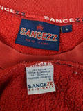 Y2K Sancezz Sweater Spellout Rot L