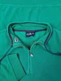 Vintage Grantex Pullover Halfzip Yachting Gear Bestickt Grün XXL-XXXXL