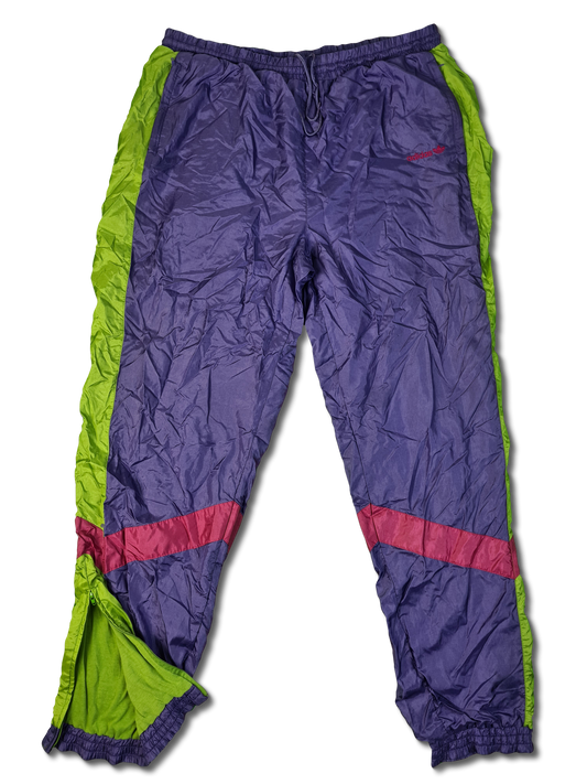 Vintage Adidas Trackpants 80s Rave Lila Grün (D9) XL-XXL