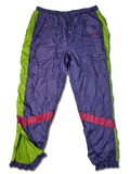 Vintage Adidas Trackpants 80s Rave Lila Grün (D9) XL-XXL