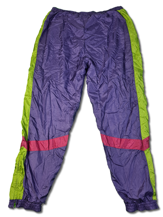 Vintage Adidas Trackpants 80s Rave Lila Grün (D9) XL-XXL