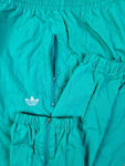 Vintage Adidas Sporthose 80s Frottee Innenstoff Grün (40) S-M