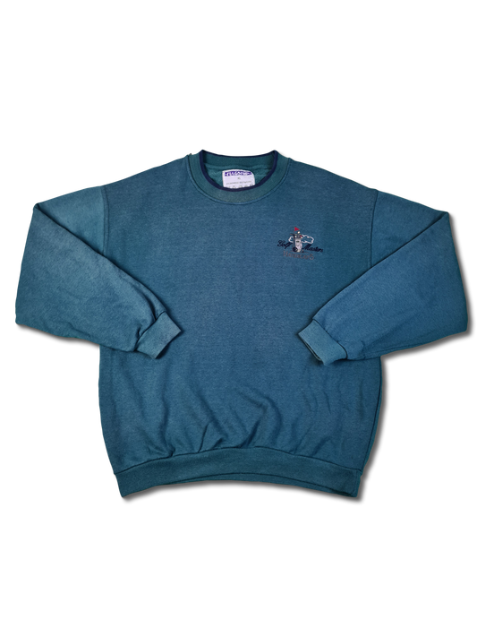 Vintage Flagship Sweater Handicap Bestickt Basic Grün XL