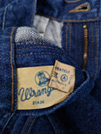 Rare! Vintage Wrangler Schlaghose 80s Blue Bell Jeans Flared Dunkelblau 31x36