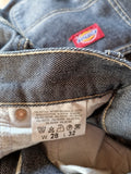 Y2K Dickies Jeans Baggy Deadstock Silbern W28 L32