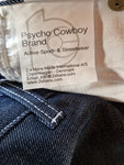 Y2K Psycho Cowboy Jeans Mit Schlag Deadstock Baggy Made In Italy XS