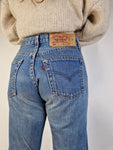 Vintage Levis Jeans 501 Helle Waschung Basic W28 L30