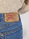 Vintage Levis Jeans 501 Helle Waschung Basic W28 L30