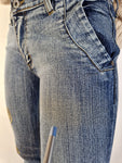 Y2K Diesel Jeans Skinny Low Waist Made In Italy Spellout 30