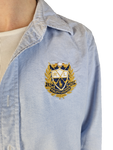 Modernes Ralph Lauren Hemd Business Crest Logo Hellblau (10) XS-S