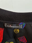 Vintage Hardob Blouson Made In West Germany 80s Orden Grafik Schwarz (46) S-M