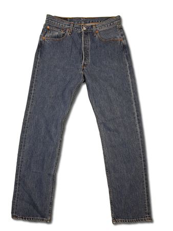 Vintage Levis Jeans 501 Basic Blau W32 L32