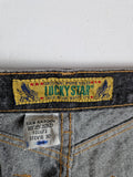 Vintage Lucky Star Jeans Stevie Grau Schwarz 34