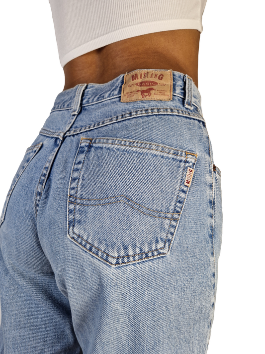 Vintage Mustang Jeans Hellblau S-M