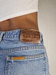 Vintage Edwin Jeans Ausgewaschen Umgenäht Hellblau M-L