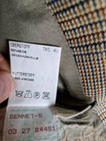 Vintage Burberrys Sakko Bennet-S Wolle & Seide Made In Germany Kariert (26) M-L
