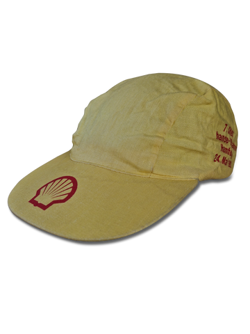 Vintage Shell Shop Cap Promo 7. Shell Hanse Marathon Werbung Gelb 1992