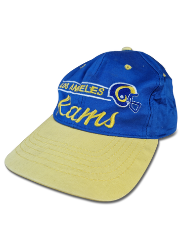 Vintage NFL Cap Los Angeles Rams Blau Gelb
